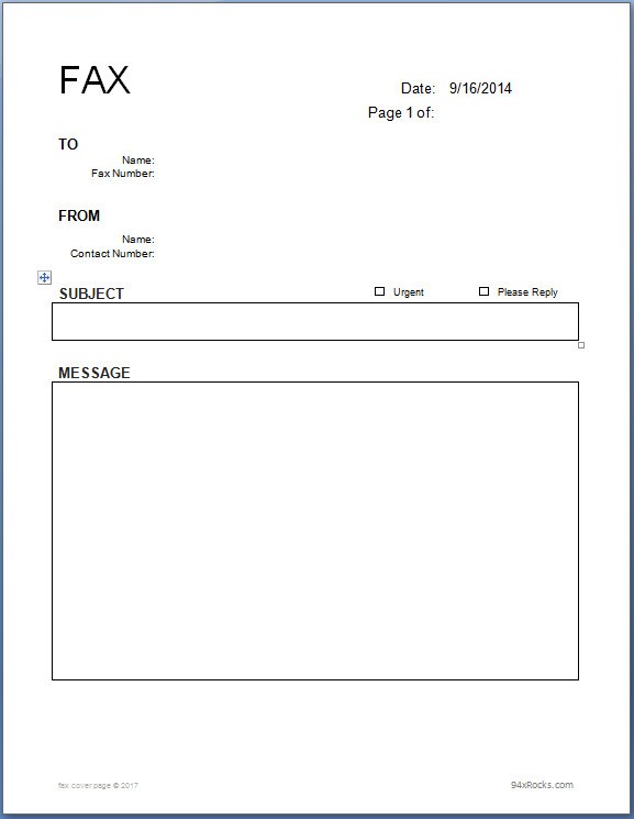 fax cover letter, free fax cover sheet